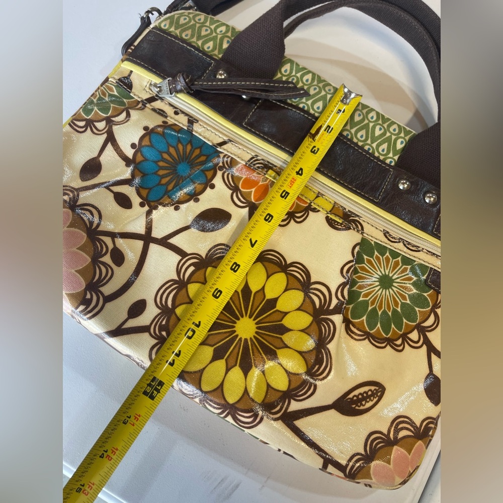 Fossil Handbag, Keyper Printed Computer Bag Bin 3… - image 4